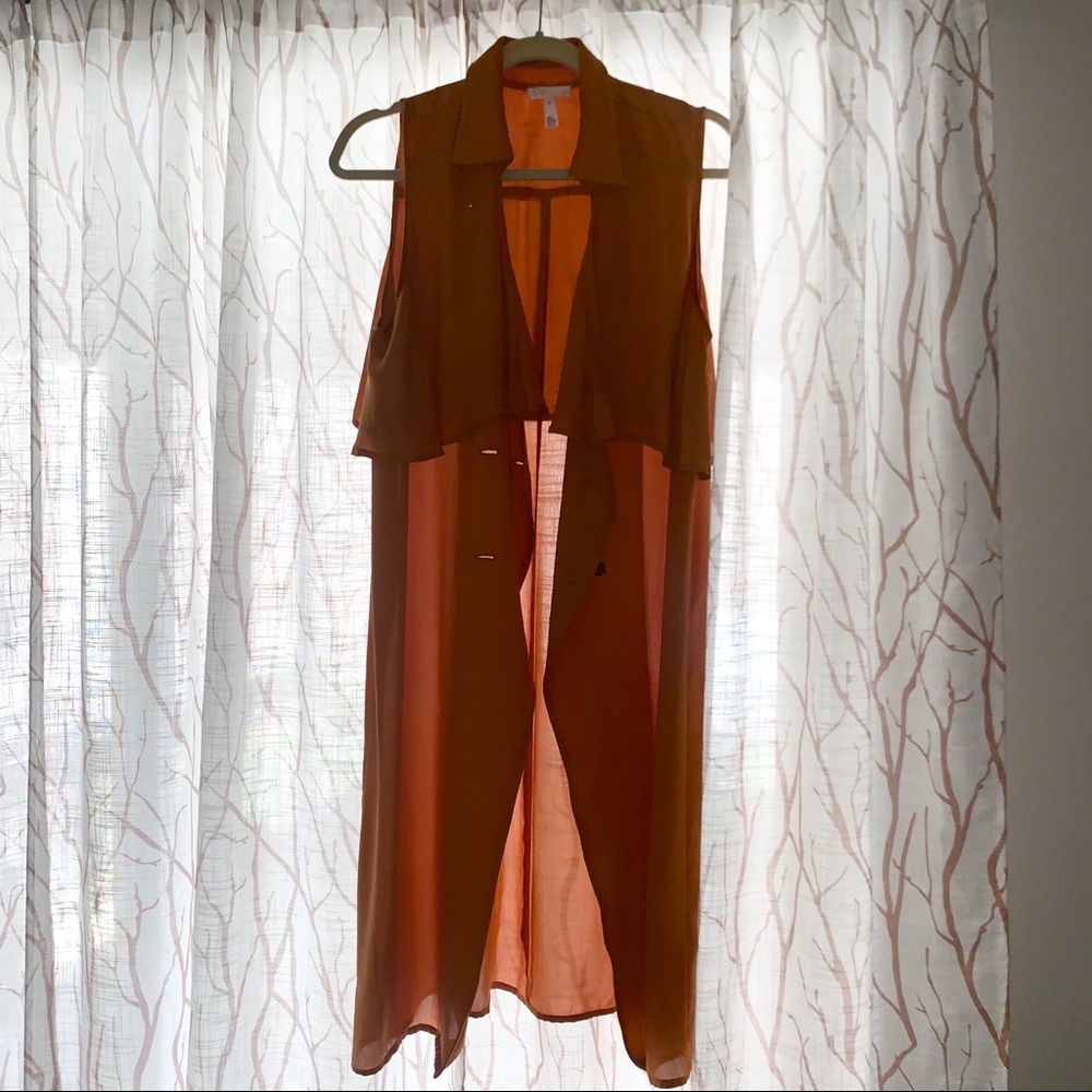 Leith Orange Duster Size M